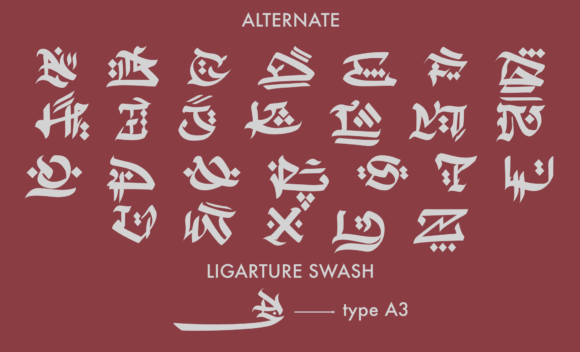 Salem Street Font PNG with transparent background - Preview 6