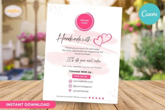 Thank You Card Business Template Canva