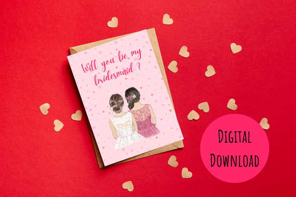 Will You Be My Bridesmaid Card