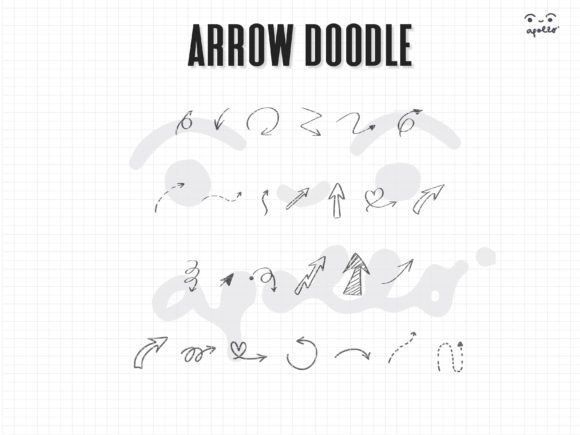 Arrow Doodle Font - Preview 1