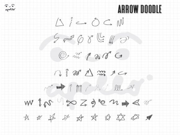 Arrow Doodle Font - Preview 2