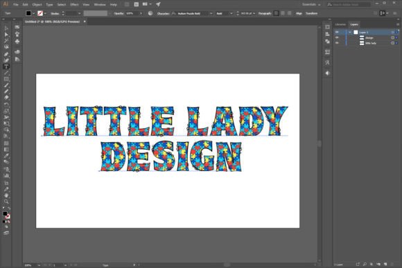 Autism Puzzle Font - Preview 1