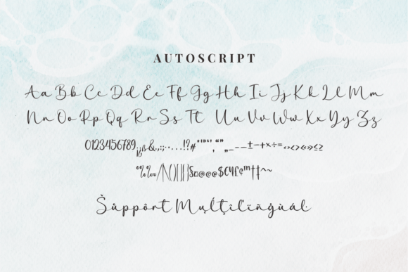 Autoscript Font - Preview 6