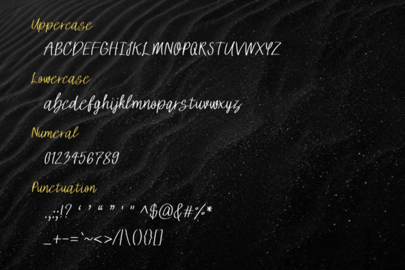 Black Brush Font - Preview 1