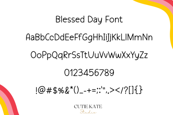 Blessed Day Font - Preview 1