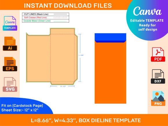 Envelope Die Cut Template Design Graphics 1