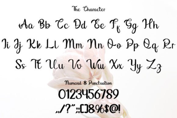 February Song Font PNG with transparent background - Preview 4