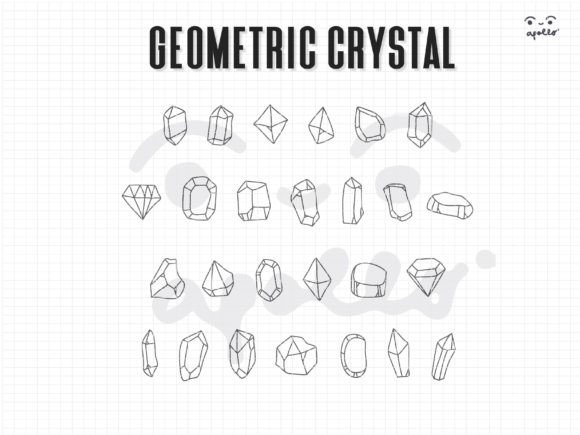 Geometric Crystal Font - Preview 1
