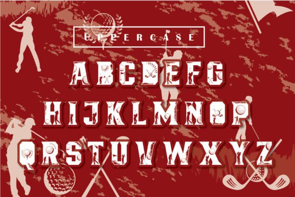 Golf Man Font - Preview 1