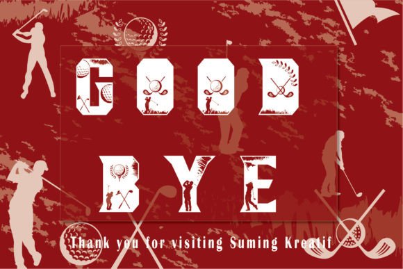Golf Man Font - Preview 3