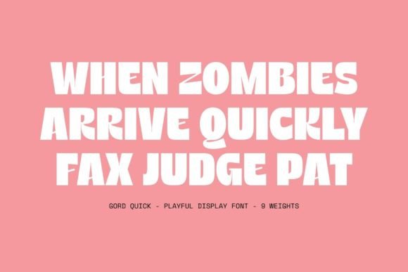 Gord Quick Font - Preview 1
