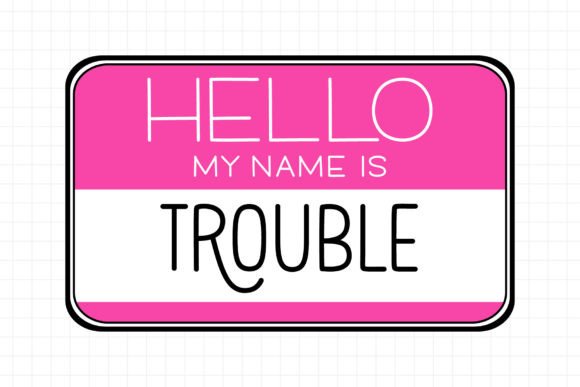 Gosh Darn Trouble Maker Font - Preview 2