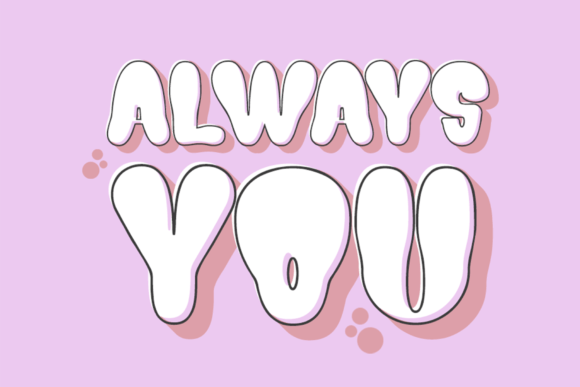 Groovy Happy Font PNG with transparent background - Preview 3