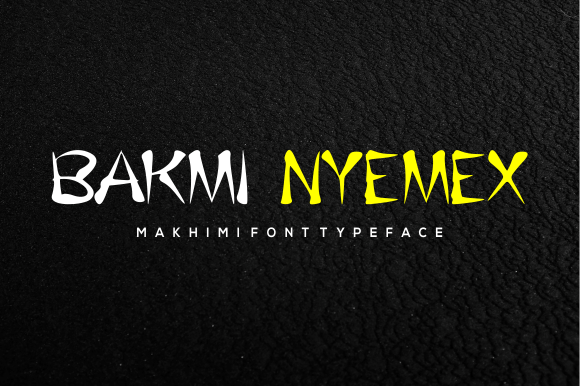 Makhimi Font PNG with transparent background - Preview 1