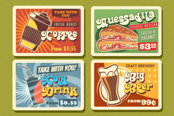 Retrock Font PNG with transparent background - Preview 1
