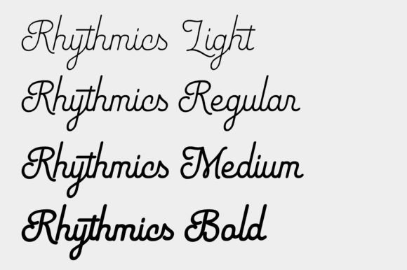 Rhythmics Font font preview - 2