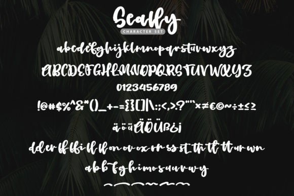 Seally Font font preview - 4