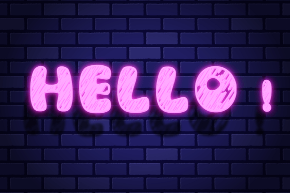Sketch Groovy Font PNG with transparent background - Preview 1
