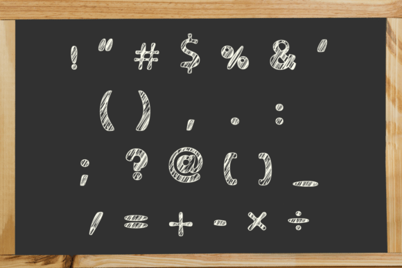 Sketch Groovy Font PNG with transparent background - Preview 5