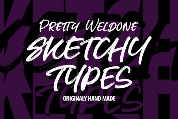 Sketchy Types Font PNG with transparent background - Preview 3
