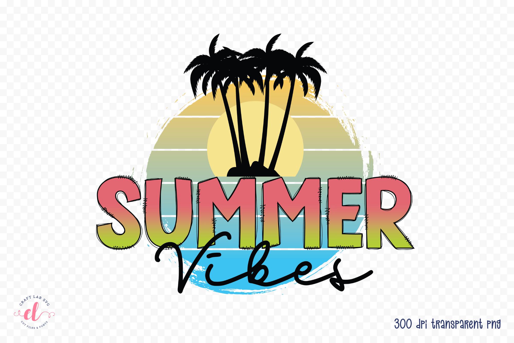 Summer Vibes PNG | Sublimation PNG Graphic by CraftlabSVG · Creative ...