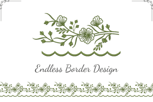 Vintage Floral Border