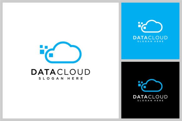 Data Cloud Logo Vector Design Template