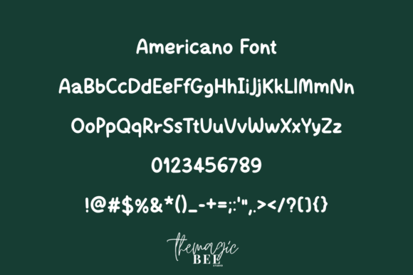 Americano Font - Preview 2