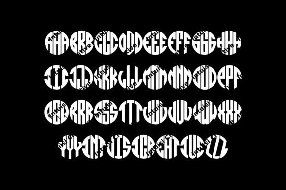 Circle Monogram Font - Preview 5