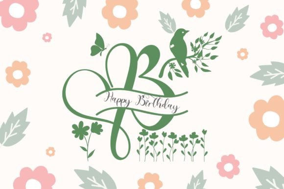 Cute Spring Monogram Font - Preview 3