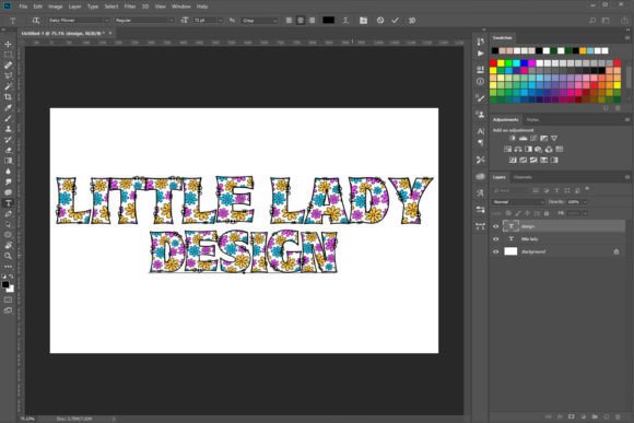 Daisy Flower Font - Preview 2