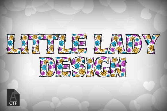 Daisy Flower Font - Preview 3