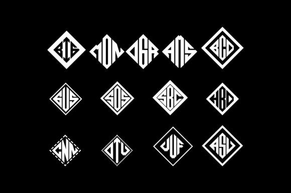 Diamond Monogram Font - Preview 1