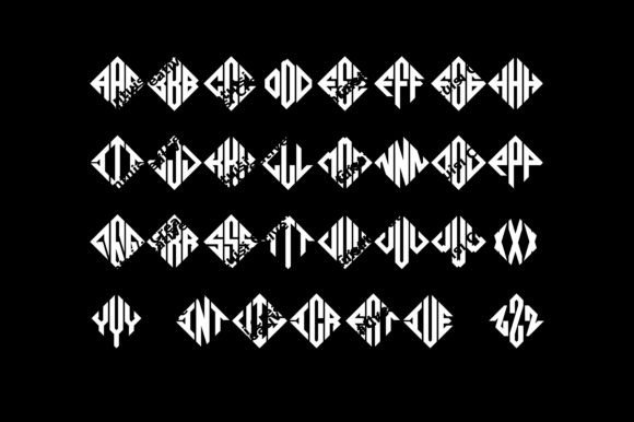 Diamond Monogram Font - Preview 5