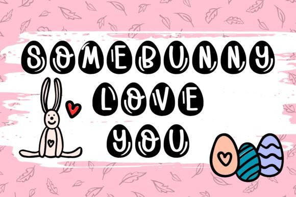 Easter Vibes Font PNG with transparent background - Preview 1