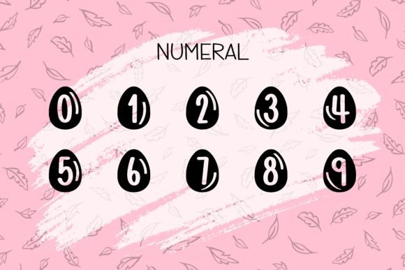 Easter Vibes Font PNG with transparent background - Preview 4