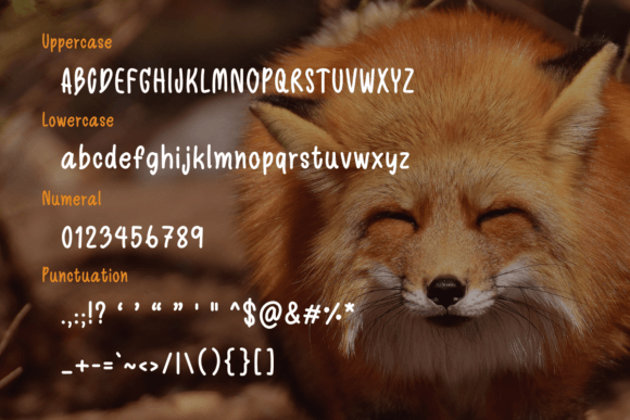 Foxy Story Font PNG with transparent background - Preview 1