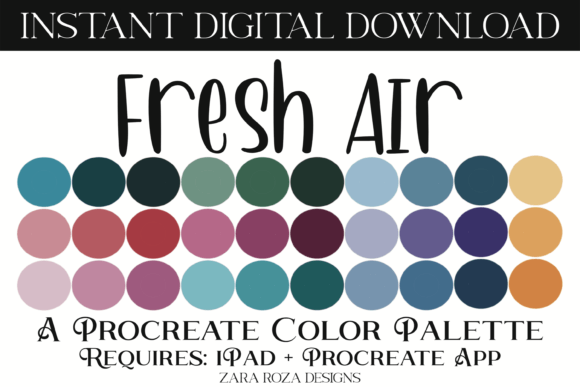 Fresh Air Procreate Color Palette