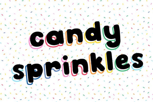 Gummy Candies Font PNG with transparent background - Preview 3