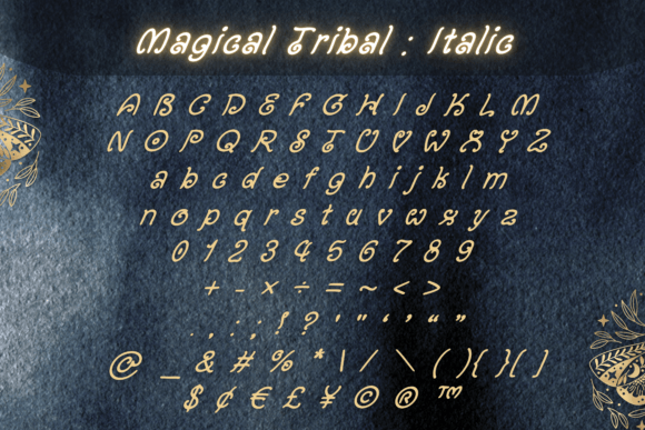 Magical Tribal Font PNG with transparent background - Preview 3