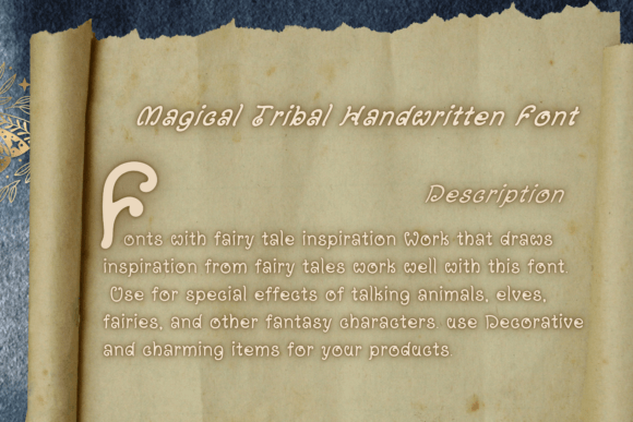 Magical Tribal Font PNG with transparent background - Preview 5