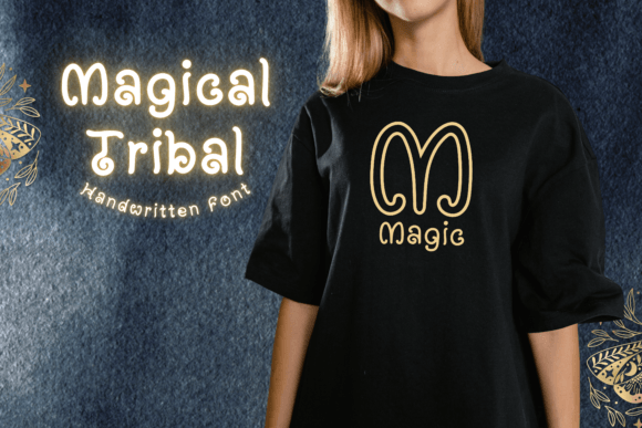 Magical Tribal Font PNG with transparent background - Preview 6