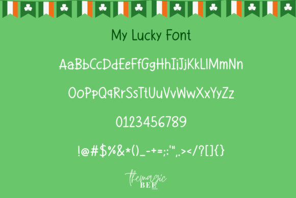 My Lucky Font PNG with transparent background - Preview 2