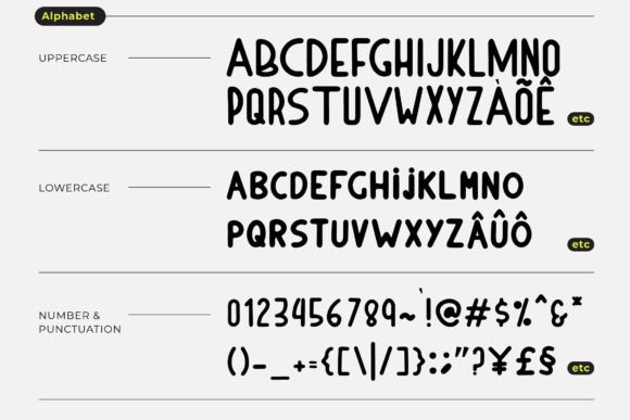 Nara Font PNG with transparent background - Preview 2