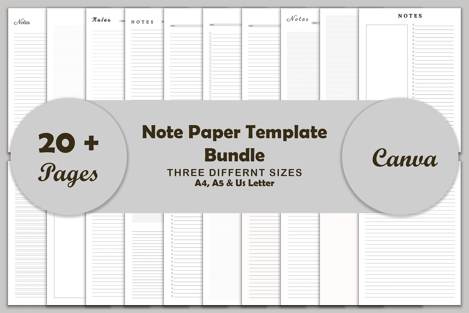 Notes Planner Template Bundle Pack Graphic by Designbystore · Creative ...
