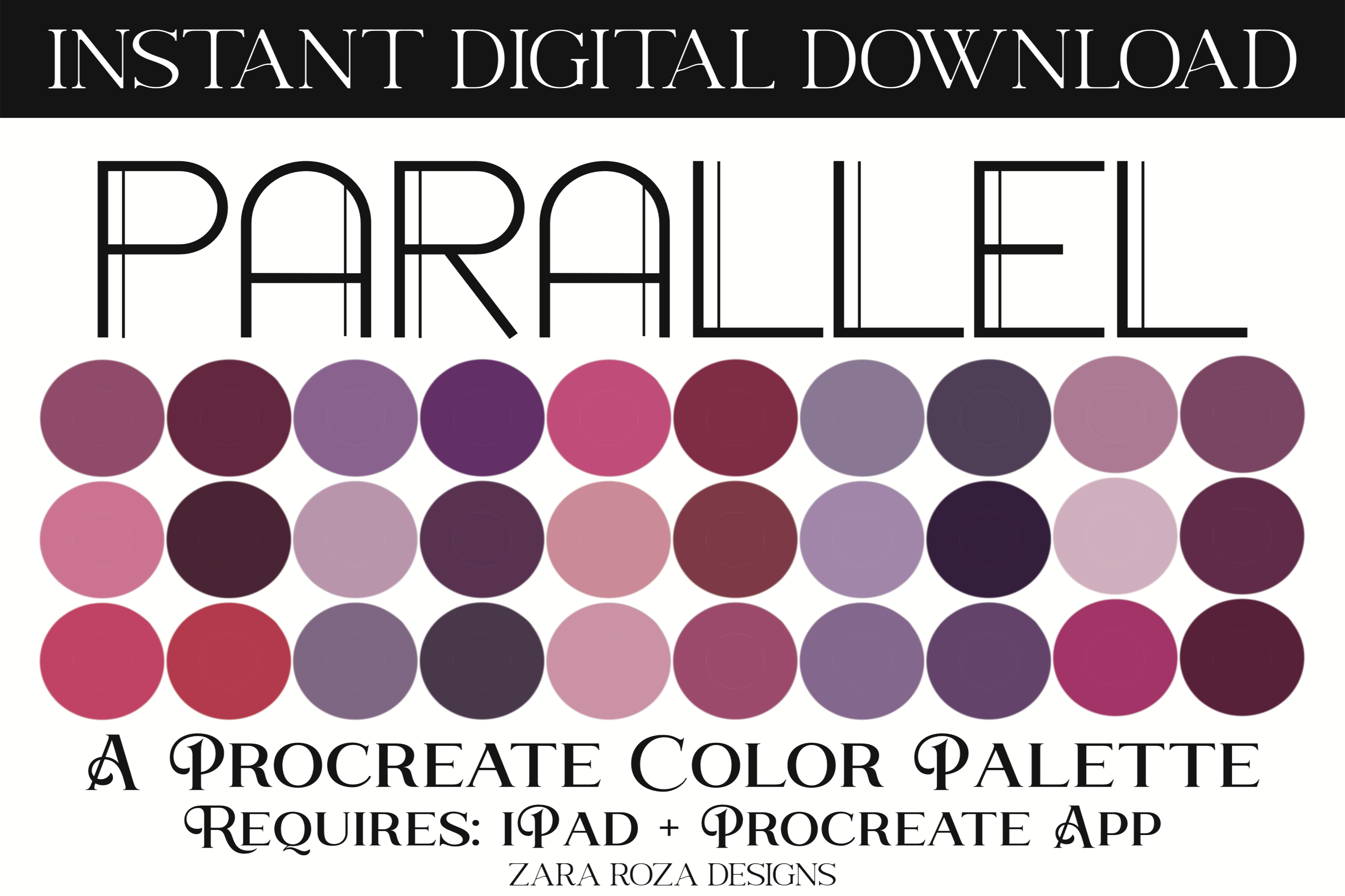 Parallel Procreate Color Palette
