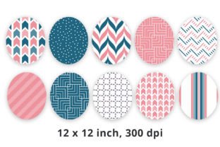 Pink and Blue Digital Paper Background Graphic by Lemon Paper Lab ...