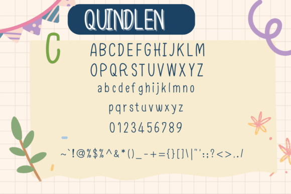 Quindlen Font PNG with transparent background - Preview 2
