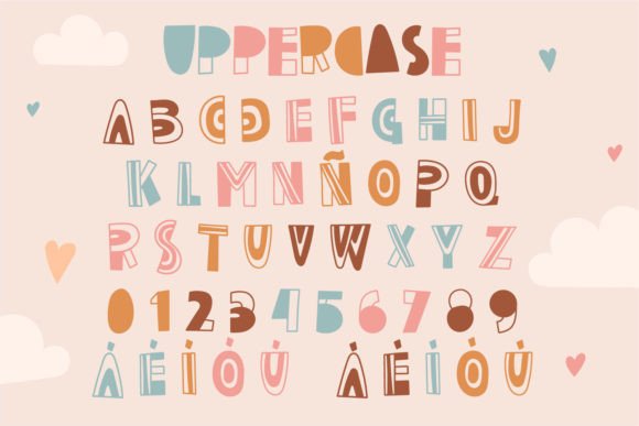 Rainbow Cutout Font font preview - 1