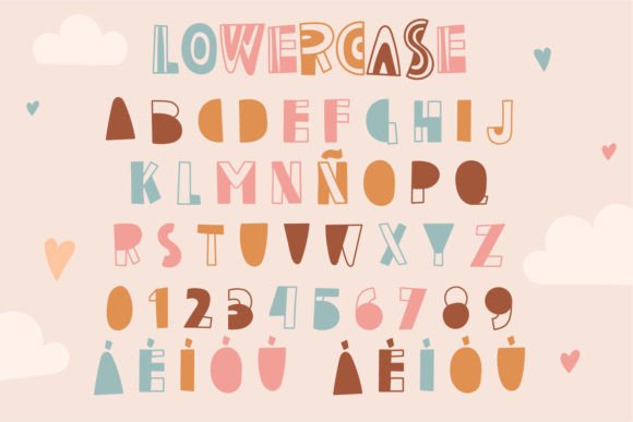 Rainbow Cutout Font font preview - 2
